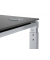 Schreibtisch Comfort EVO, manuell höhenverstellbar, 73-85,5cm (H), 160x80cm (BxT), rechteckig, anthrazit / silber