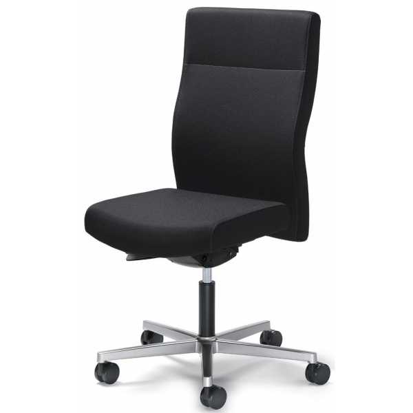 4251635618740 - Bürodrehstuhl D001 schwarz   silber bis 110kg ohne Kopfstütze 4251635618740 Deskin