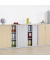 Rollladenschrank CONCEPT LINE 249319, abschlie&szlig;bar, 3 OH, alusilber/ahorn, 120x116x42cm (BxHxT)