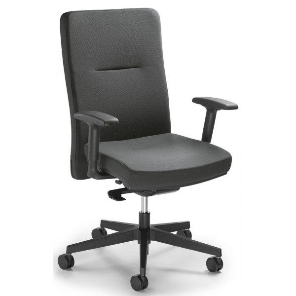 4251635619716 - Bürostuhl Ergo PRO anthrazit schwarz mit Armlehnen bis 110kg ohne Kopfstütze 4251635619716 Deskin 4251635619716 - Bürostuhl Ergo PRO anthrazit schwarz mit Armlehnen bis 110kg ohne Kopfstütze 4251635619716 Deskin