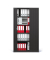 Rollladenschrank BASE L 247729, abschlie&szlig;bar, 5 OH, anthrazit, 120x195x42cm (BxHxT)