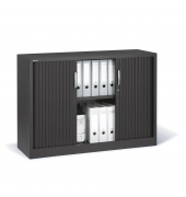 Rollladenschrank BASE L 247717, abschlie&szlig;bar, 2 OH, anthrazit, 120x84,5x42cm (BxHxT)