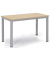 Besprechungstisch 259681, 72cm (H), 120x60cm (BxT), 6 Personen, rechteckig, ahorn / silber