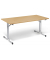 Klapptisch MODUL, 160x80cm (BxT), 72cm (H), Holz, rechteckig, buche / silber