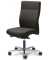 Bürodrehstuhl D001, dunkelgrau / silber, bis 110kg, ohne Kopfstütze