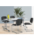 Klapptisch MODUL, 160x80cm (BxT), 72cm (H), Holz, rechteckig, lichtgrau / chrom, mit Rollen