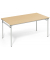Klapptisch, 160x80cm (BxT), 72cm (H), Holz, rechteckig, buche / silber