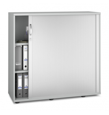 Rollladenschrank MULTI M pro 270195, abschließbar, 2x3 OH, lichtgrau/alusilber, 120x114x42cm (BxHxT)