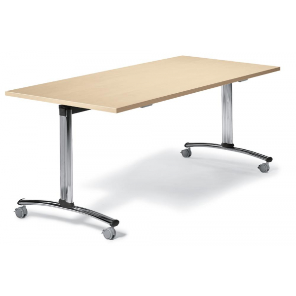 4251635623157 - Klapptisch 269823 72cm (H) 160x80cm (BxT) rechteckig ahorn chrom 4251635623157 Deskin 4251635623157 - Klapptisch 269823 72cm (H) 160x80cm (BxT) rechteckig ahorn chrom 4251635623157 Deskin