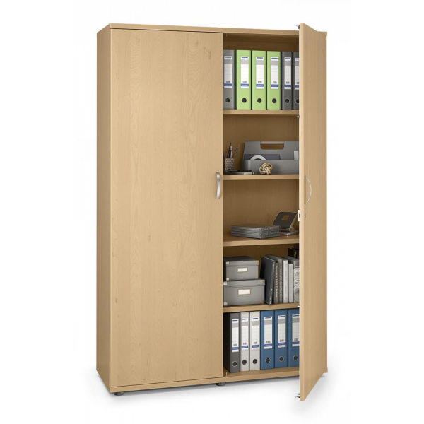 4251635623478 - Flügeltürenschrank MULTI M pro 270154 abschließbar 2x6 OH buche 120x225x42cm (BxHxT) 4251635623478 Deskin