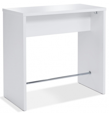 Bistrotisch, 113cm (H), 160x60cm (BxT), rechteckig, wei&szlig; / wei&szlig;