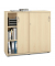 Schiebet&uuml;renschrank MULTI M pro 270176, abschlie&szlig;bar, 2x3 OH, ahorn, 120x114x42cm (BxHxT)