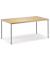 Besprechungstisch Deskin-Line, 72cm (H), 140x80cm (BxT), 6 Personen, rechteckig, buche / silber