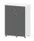 Aktenschrank EVO 271038, abschlie&szlig;bar, 2x3 OH, wei&szlig;/anthrazit, 80x112,5x42cm (BxHxT)