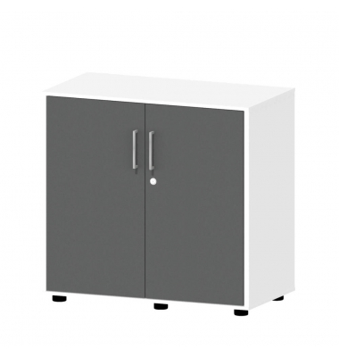 Aktenschrank EVO 271036, abschlie&szlig;bar, 2x2 OH, wei&szlig;/anthrazit, 80x78,5x42cm (BxHxT)