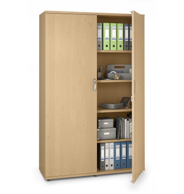 Aktenschrank MULTI M pro 270145, abschlie&szlig;bar, 2x5 OH, buche, 120x189x42cm (BxHxT)