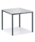 Besprechungstisch 221506, 72cm (H), 80x80cm (BxT), 4 Personen, quadratisch, lichtgrau / anthrazit