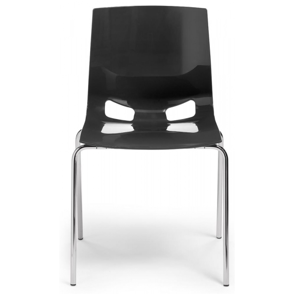 4251635624802 - Schalenstuhl FONDO anthrazit chrom ohne Armlehnen 4-Fuß-Gestell 4251635624802 Deskin 4251635624802 - Schalenstuhl FONDO anthrazit chrom ohne Armlehnen 4-Fuß-Gestell 4251635624802 Deskin