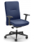 Bürostuhl Ergo PRO, blau / schwarz, mit Armlehnen, bis 110kg, ohne Kopfstütze