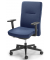 Bürostuhl Ergo PRO, blau / schwarz, mit Armlehnen, bis 110kg, ohne Kopfstütze