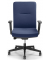 Bürostuhl Ergo PRO, blau / schwarz, mit Armlehnen, bis 110kg, ohne Kopfstütze