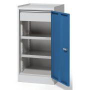 Stahlschrank WS PROFI SYSTEM 260642, abschlie&szlig;bar, lichtgrau/enzianblau, 50x100x50cm (BxHxT)
