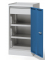 Stahlschrank WS PROFI SYSTEM 260642, abschlie&szlig;bar, lichtgrau/enzianblau, 50x100x50cm (BxHxT)