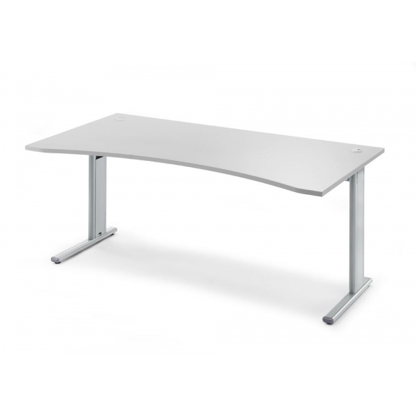 4251635627056 - Schreibtisch Cockpit Basic M MULTI M 220222 65-130cm (H) 180x95cm (BxT) Cockpitform lichtgrau silber 4251635627056 Deskin 4251635627056 - Schreibtisch Cockpit Basic M MULTI M 220222 65-130cm (H) 180x95cm (BxT) Cockpitform lichtgrau silber 4251635627056 Deskin