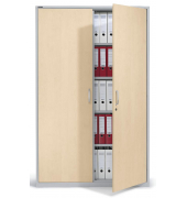 Aktenschrank CONCEPT LINE 270244, abschlie&szlig;bar, 5 OH, alusilber/ahorn, 80x190x42cm (BxHxT)
