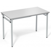 Klapptisch 284187, 72cm (H), 120x60cm (BxT), rechteckig, lichtgrau / silber