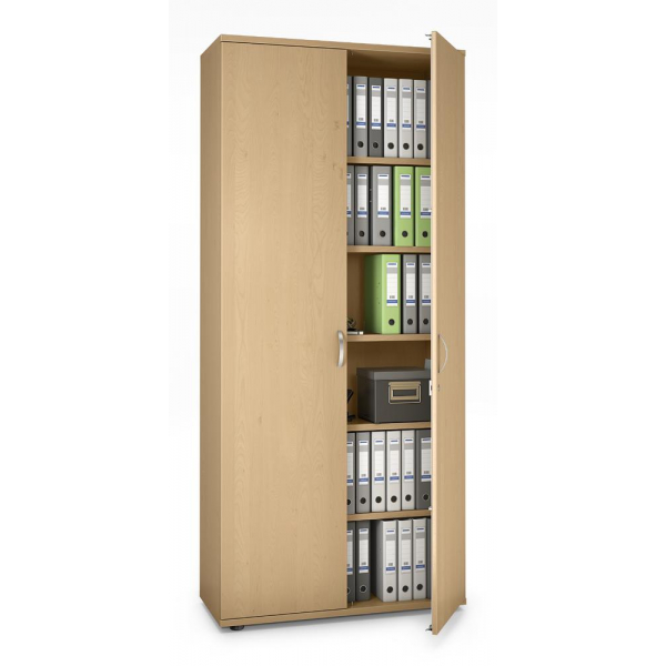 4251635628886 - Flügeltürenschrank MULTI M pro 270151 abschließbar 6 OH buche 100x225x42cm (BxHxT) 4251635628886 Deskin