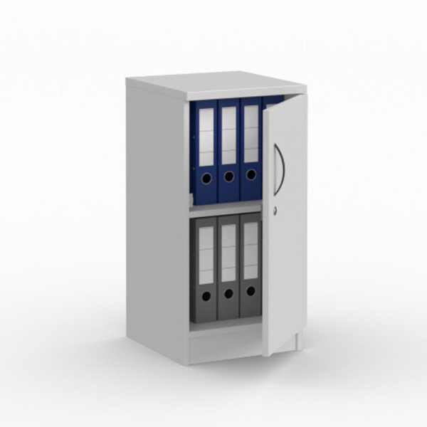 4251635629036 - Flügeltürenschrank MULTI M 275503 abschließbar 2 OH lichtgrau 40x805x42cm (BxHxT) 4251635629036 Deskin