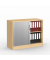 Rollladenschrank MULTI M 273409, abschlie&szlig;bar, 2 OH, buche, 100x80,5x42cm (BxHxT)