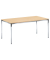 Besprechungstisch Deskin-Line, 72cm (H), 140x80cm (BxT), 6 Personen, rechteckig, buche / chrom