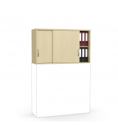 Aufsatzschrank MULTI M 271928, abschlie&szlig;bar, 2x2 OH, buche, 120x71x42cm (BxHxT)