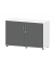 Aktenschrank EVO 275222, abschlie&szlig;bar, 2x2 OH, anthrazit/wei&szlig;, 120x78,5x42cm (BxHxT)