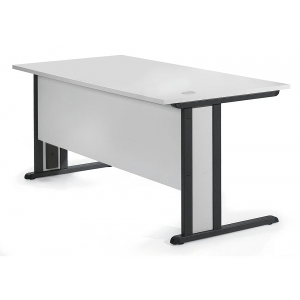 4251635630315 - Schreibtisch Basic MULTI M 258468 65-130cm (H) 120x80cm (BxT) rechteckig weiß   anthrazit 4251635630315 Deskin