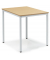 Besprechungstisch 283482, 72cm (H), 80x70cm (BxT), 4 Personen, rechteckig, buche / silber