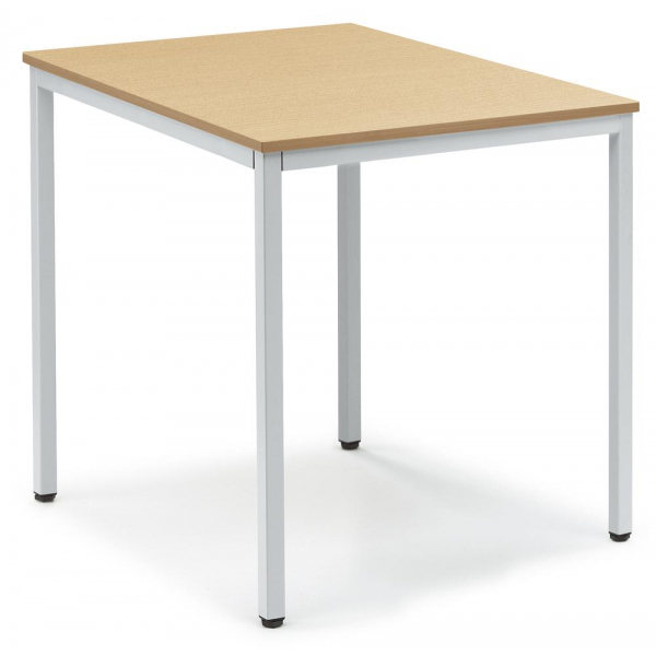 4251635630506 - Besprechungstisch 283482 72cm (H) 80x70cm (BxT) 4 Personen rechteckig buche silber 4251635630506 Deskin 4251635630506 - Besprechungstisch 283482 72cm (H) 80x70cm (BxT) 4 Personen rechteckig buche silber 4251635630506 Deskin