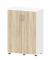 Aktenschrank EVO 271039, abschlie&szlig;bar, 2x3 OH, wei&szlig;/wildeiche, 80x112,5x42cm (BxHxT)