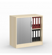 Rollladenschrank MULTI M 272045, abschlie&szlig;bar, 2 OH, ahorn/alusilber, 80x80,5x42cm (BxHxT)