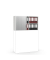 Aufsatzschrank MULTI M 271923, abschlie&szlig;bar, 2x2 OH, wei&szlig;/alusilber, 120x71x42cm (BxHxT)