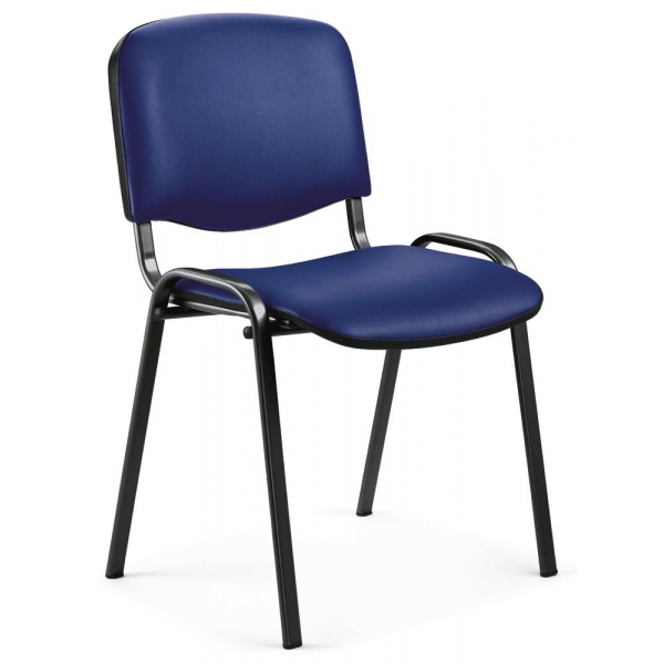 4251635631268 - Besucherstuhl ISO blau schwarz ohne Armlehnen 4-Fuß-Gestell 4251635631268 Deskin 4251635631268 - Besucherstuhl ISO blau schwarz ohne Armlehnen 4-Fuß-Gestell 4251635631268 Deskin