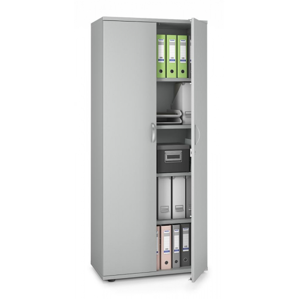 4251635631398 - Flügeltürenschrank MULTI M pro 270138 abschließbar 5 OH lichtgrau 80x189x42cm (BxHxT) 4251635631398 Deskin