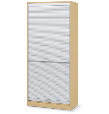 Rollladenschrank MULTI M 258990, abschlie&szlig;bar, 4 OH, buche/alusilber, 80x183,5x42cm (BxHxT)