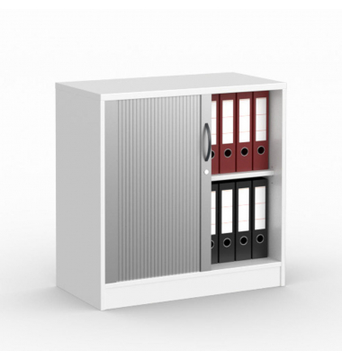 Rollladenschrank MULTI M 272046, abschlie&szlig;bar, 2 OH, wei&szlig;/alusilber, 80x80,5x42cm (BxHxT)