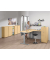 Sitz-Steh-Schreibtisch Comfort Multi M Pro, elektrisch höhenverstellbar, 64-130cm (H), 180x80cm (BxT), L-Form, buche / silber