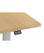 Sitz-Steh-Schreibtisch Comfort Multi M Pro, elektrisch höhenverstellbar, 64-130cm (H), 180x80cm (BxT), L-Form, buche / silber