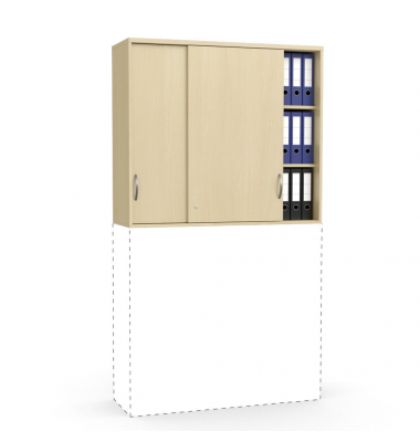 Aufsatzschrank MULTI M 271932, abschlie&szlig;bar, 2x3 OH, buche, 120x105,5x42cm (BxHxT)