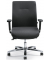 Bürodrehstuhl BIG STAR 10, anthrazit / silber, mit Armlehnen, bis 150kg, ohne Kopfstütze